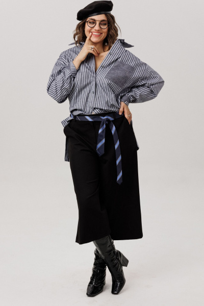 Кюлоты Anelli 1803 черная_материя - фото 9