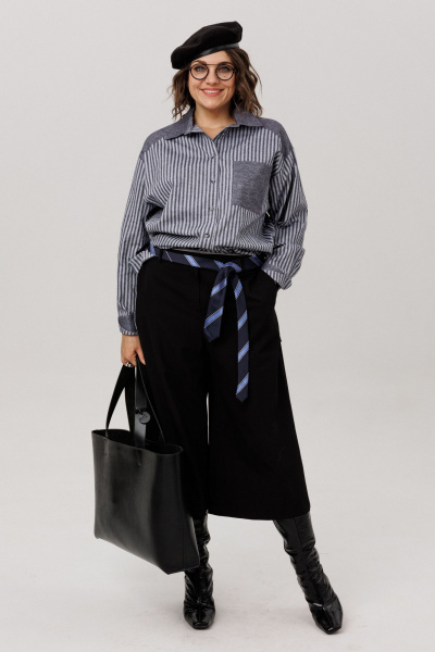 Кюлоты Anelli 1803 черная_материя - фото 8