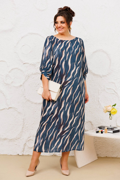 Платье Romanovich Style 1-2442 лазурно-синий - фото 2