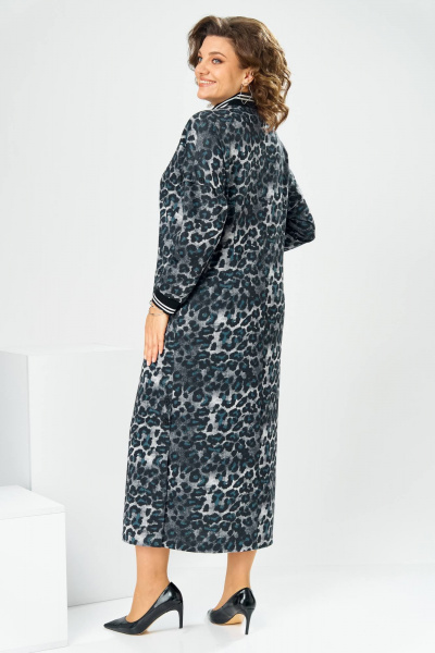 Платье Romanovich Style 1-2885 синий_леопард - фото 4