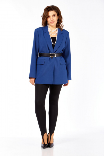 Жакет Ольга Стиль С-986 синий - фото 8