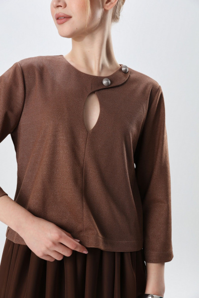 Платье NikVa 1009-2 капучино - фото 6