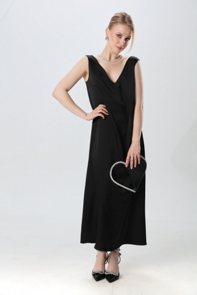 Платье NikVa 1014-2 чёрный - фото 8