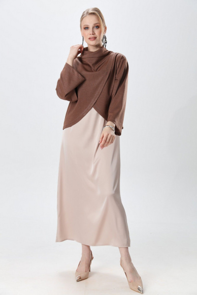 Платье NikVa 1014-4 крем-брюле - фото 7