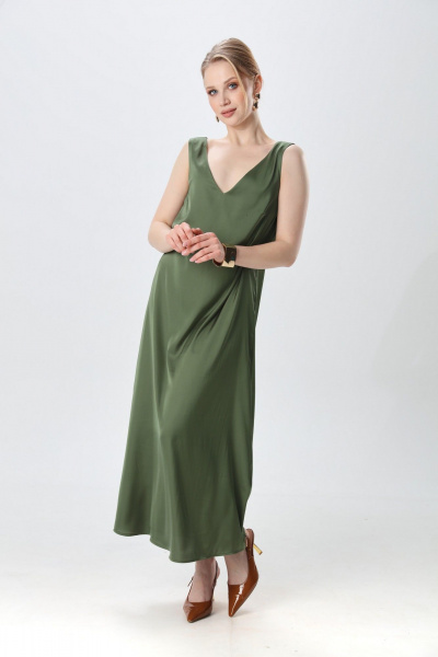 Платье NikVa 1014-6 зелень - фото 2