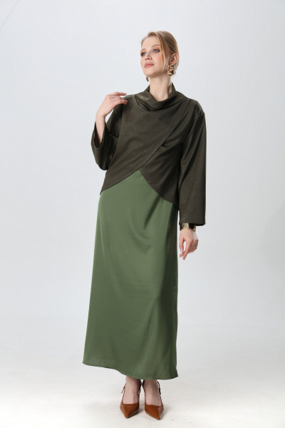 Джемпер NikVa 1016-2 зелень - фото 8