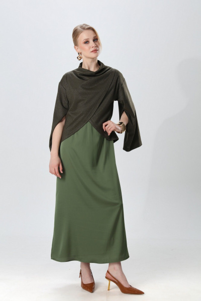 Джемпер NikVa 1016-2 зелень - фото 6