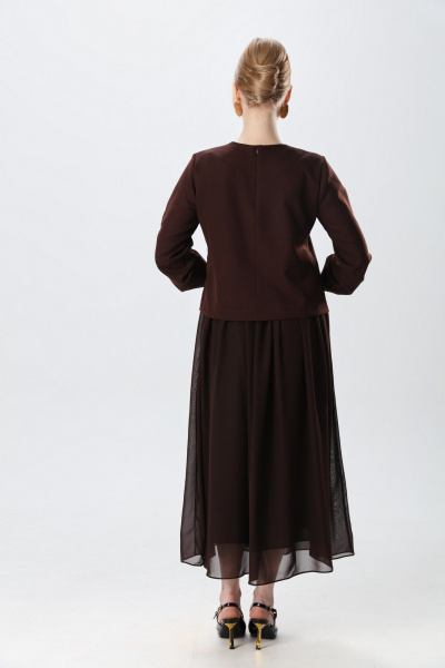 Платье NikVa 740-24 шоколад - фото 10