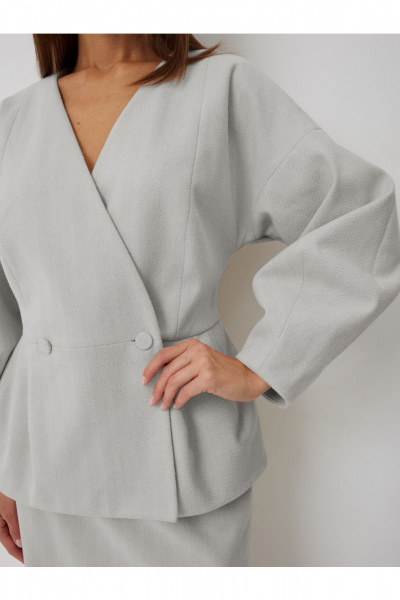 Жакет V&N Fashion 1048 серый - фото 2