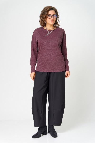 Джемпер Bliss 4234 бордовый - фото 5