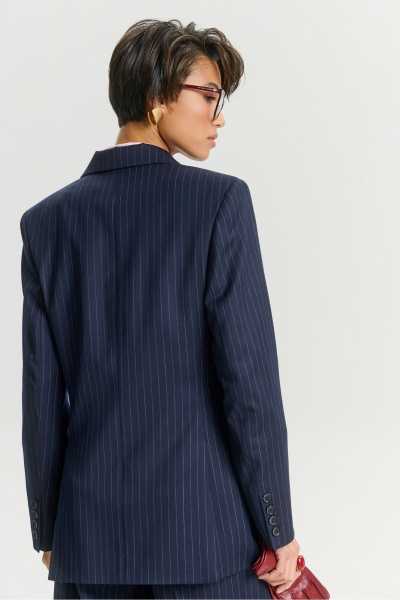 Жакет HELEN BIRCH J033 тёмно-синий - фото 8