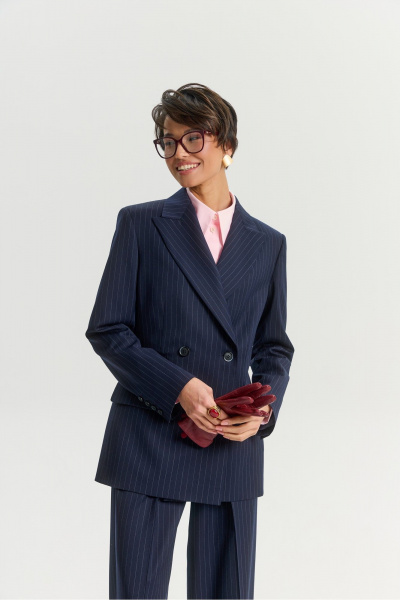 Жакет HELEN BIRCH J033 тёмно-синий - фото 7