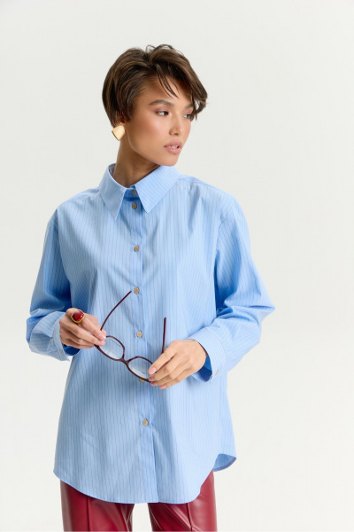 Рубашка HELEN BIRCH R004 голубой - фото 4