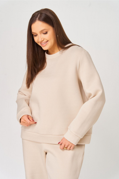 Брюки, свитшот V&N Fashion 1068 бежевый - фото 3