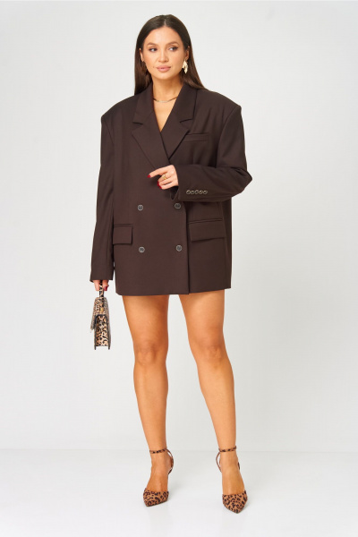 Жакет V&N Fashion 1034 шоколадный - фото 3