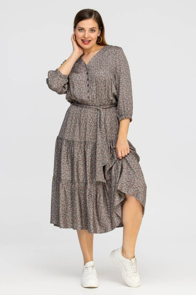 Платье из штапеля с воланами и ростом 173 см Vita 21с2-096VT-19-1 - фото 5