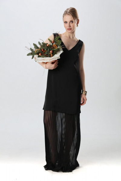 Платье NikVa 1017-1 чёрный - фото 4