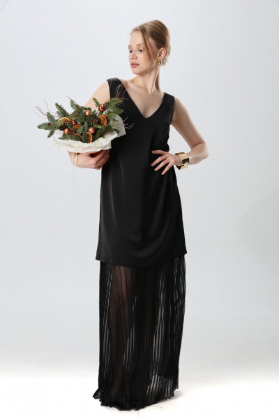 Платье NikVa 1017-1 чёрный - фото 3