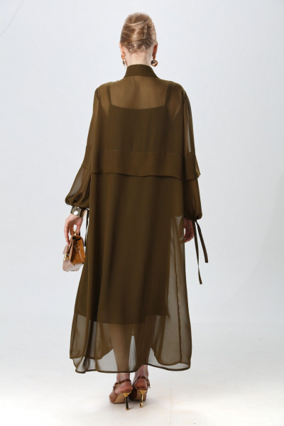 Платье NikVa 943-5 хаки - фото 5