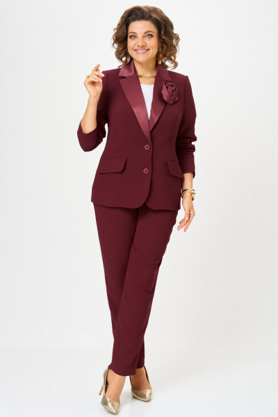 Блуза, брюки, брошь, жакет Angelina & Сompany 1289 - фото 1