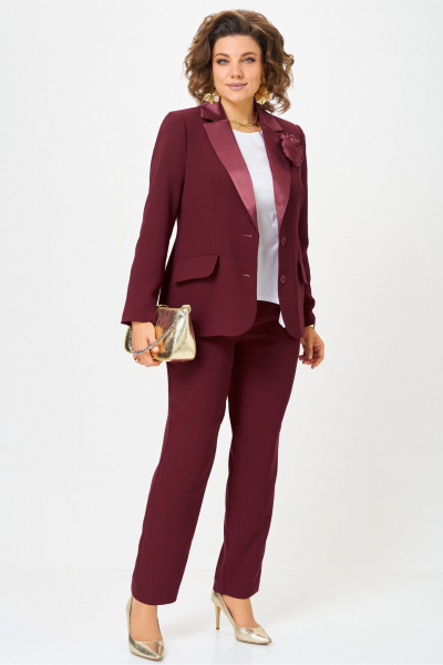Блуза, брюки, брошь, жакет Angelina & Сompany 1289 - фото 5