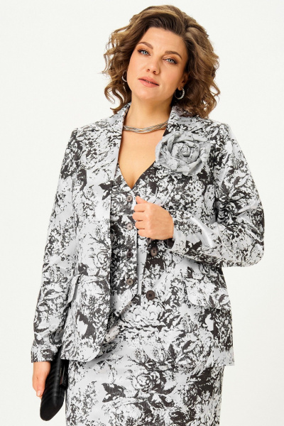 Брошь, жакет, жилет, юбка Angelina & Сompany 1295 - фото 8