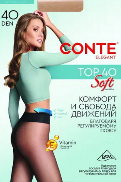 Колготки CONTE TOP SOFT 40 nero 14С-37СП - фото 1