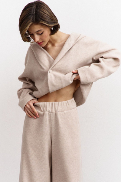 Брюки, джемпер RINKA 1450/1 бежевый - фото 2