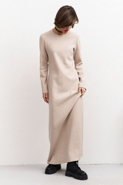 Платье RINKA 1454 бежевый - фото 5