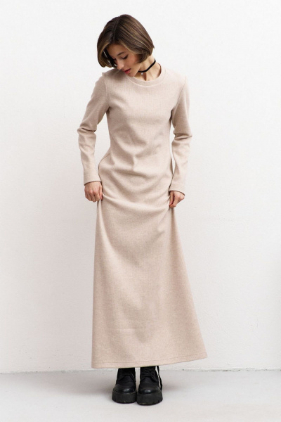 Платье RINKA 1454 бежевый - фото 4