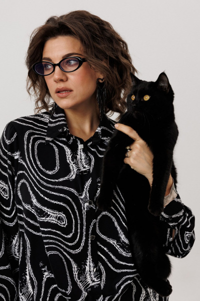 Рубашка Anelli 1663 мрамор_неро - фото 6