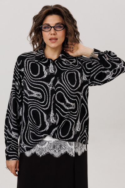 Рубашка Anelli 1663 мрамор_неро - фото 4