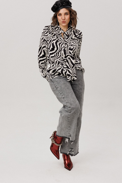 Блуза Anelli 1736 зебра_нью - фото 6