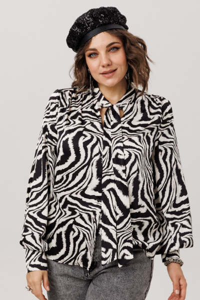 Блуза Anelli 1736 зебра_нью - фото 1