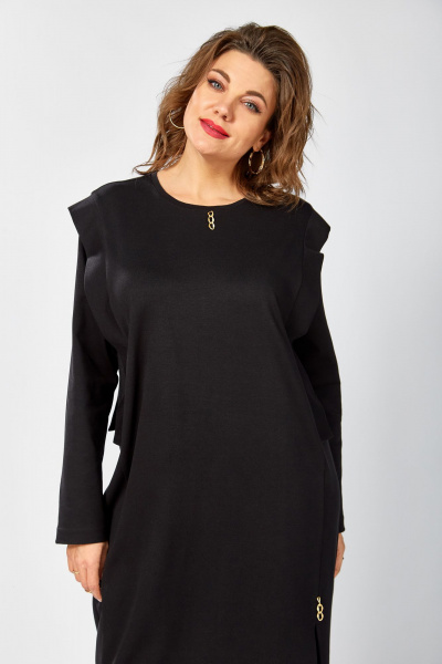 Платье BegiModa 1064 черный - фото 11