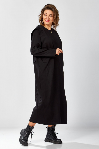 Платье BegiModa 1064 черный - фото 4
