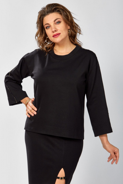 Блуза BegiModa 4155 черный - фото 9