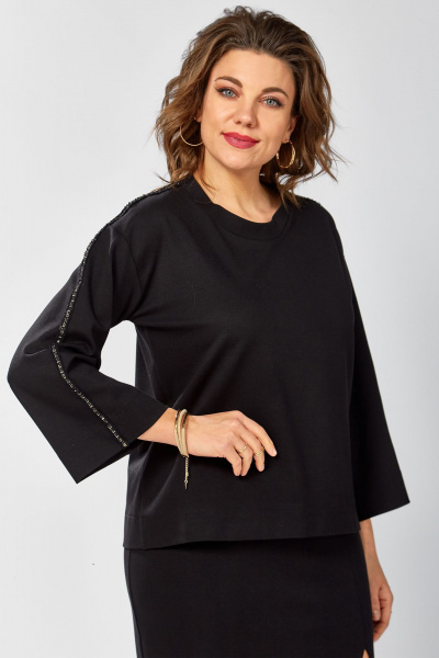 Блуза BegiModa 4155 черный - фото 7