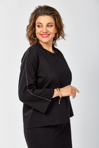 Блуза BegiModa 4155 черный - фото 6