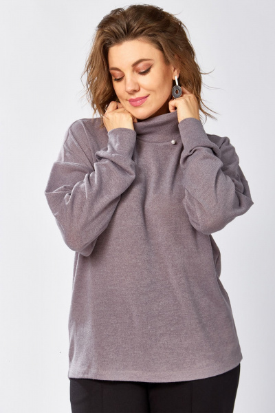 Блуза BegiModa 4156 фиолетовый-пепел - фото 7