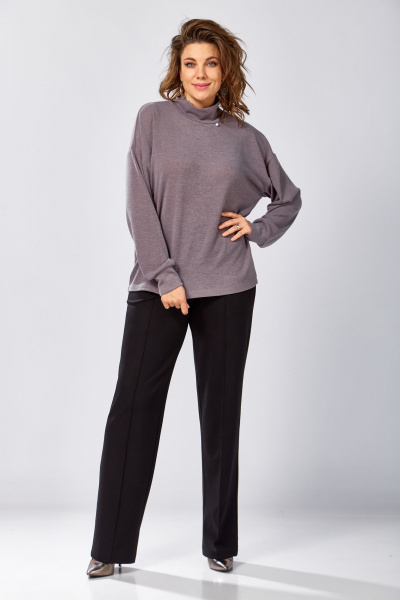 Блуза BegiModa 4156 фиолетовый-пепел - фото 4