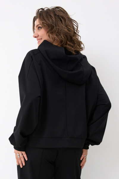 Блуза BegiModa 4157 черный-кварц - фото 6