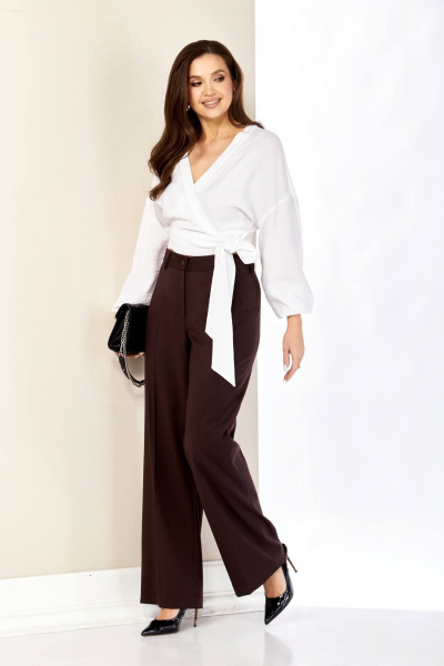 Брюки, жакет Shetti 4075 горький_шоколад - фото 4