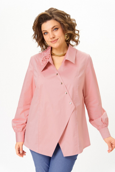 Блуза Michel chic 789 пудра - фото 3