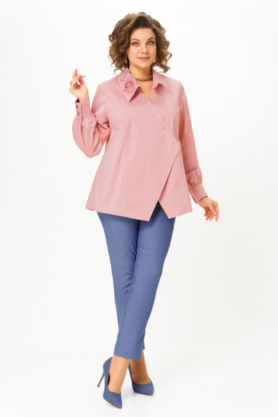 Блуза Michel chic 789 пудра - фото 2