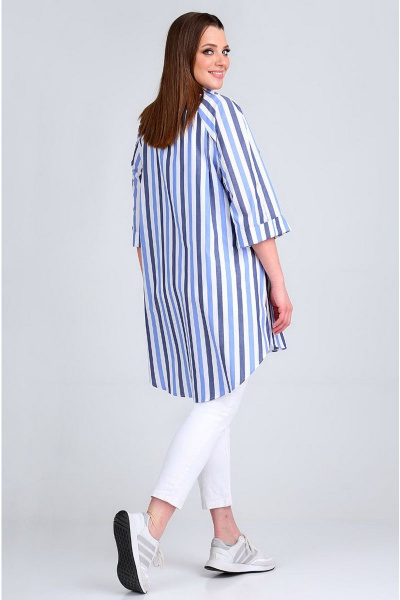 Рубашка Таир-Гранд 62406 полоска+синий - фото 2