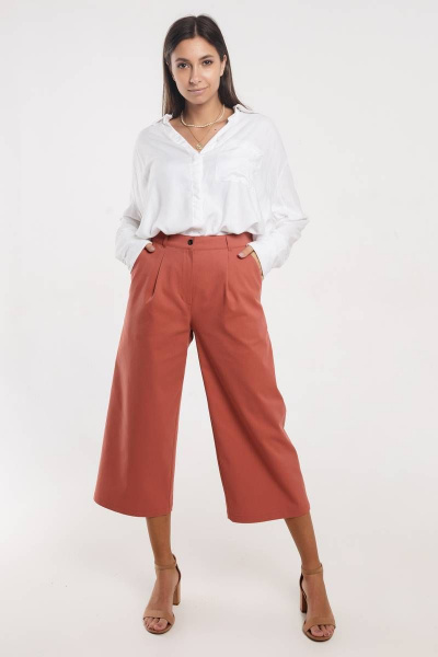 Брюки Madech 21176 терракотовый - фото 3