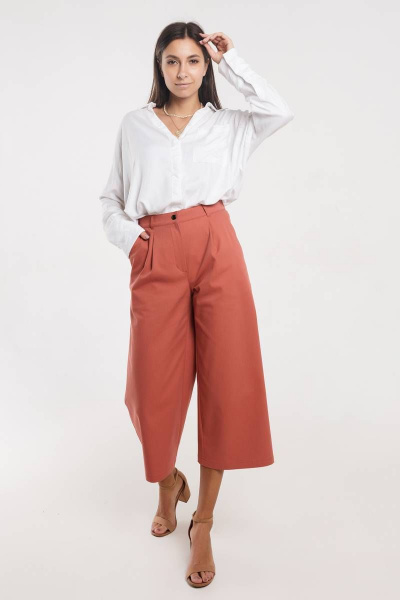 Брюки Madech 21176 терракотовый - фото 1