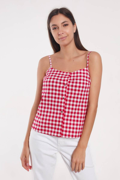 Топ Madech 212283 красный,белый - фото 1