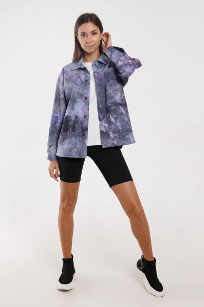 Жакет Madech 212285 черный,фиолетовый - фото 6